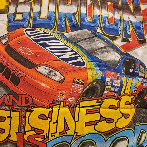 Vintage 1999 Jeff Gordon All-Over Print T-Shirt Men's Size XL New without tags - Picture 8 of 9